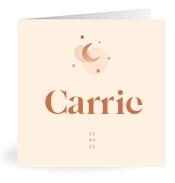 Geboortekaartje naam Carrie m1