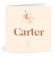 Geboortekaartje naam Carter m1