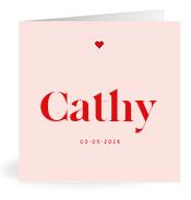 Geboortekaartje naam Cathy m3