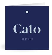 Geboortekaartje naam Cato j3