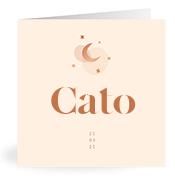 Geboortekaartje naam Cato m1