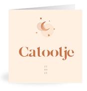Geboortekaartje naam Catootje m1