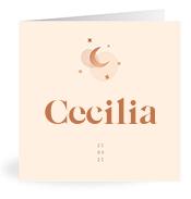 Geboortekaartje naam Cecilia m1