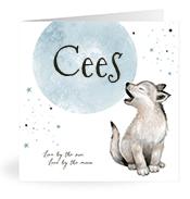 Geboortekaartje naam Cees j4
