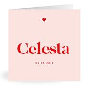 Geboortekaartje naam Celesta m3