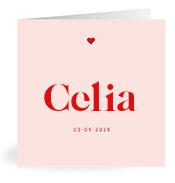 Geboortekaartje naam Celia m3