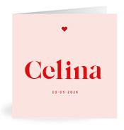 Geboortekaartje naam Celina m3