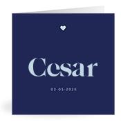 Geboortekaartje naam Cesar j3