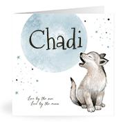 Geboortekaartje naam Chadi j4