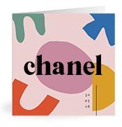 Geboortekaartje naam Chanel m2