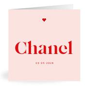 Geboortekaartje naam Chanel m3