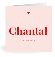 Geboortekaartje naam Chantal m3