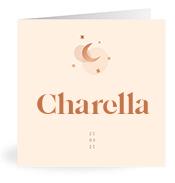 Geboortekaartje naam Charella m1