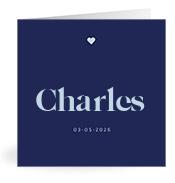 Geboortekaartje naam Charles j3