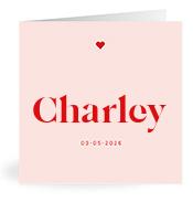 Geboortekaartje naam Charley m3