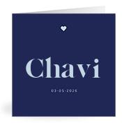 Geboortekaartje naam Chavi j3