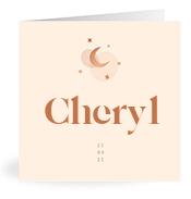 Geboortekaartje naam Cheryl m1