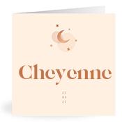 Geboortekaartje naam Cheyenne m1