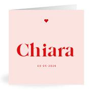 Geboortekaartje naam Chiara m3
