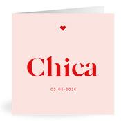 Geboortekaartje naam Chica m3