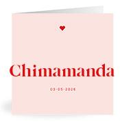 Geboortekaartje naam Chimamanda m3