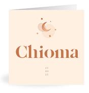 Geboortekaartje naam Chioma m1