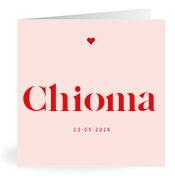 Geboortekaartje naam Chioma m3