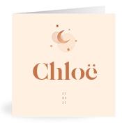 Geboortekaartje naam Chloë m1