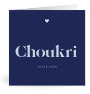 Geboortekaartje naam Choukri j3