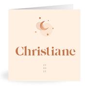 Geboortekaartje naam Christiane m1