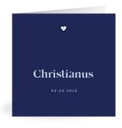 Geboortekaartje naam Christianus j3