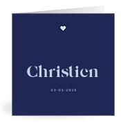 Geboortekaartje naam Christien j3