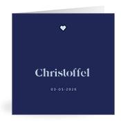 Geboortekaartje naam Christoffel j3