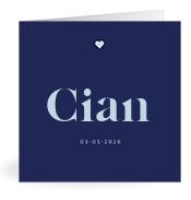 Geboortekaartje naam Cian j3