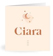 Geboortekaartje naam Ciara m1