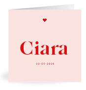 Geboortekaartje naam Ciara m3