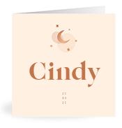 Geboortekaartje naam Cindy m1