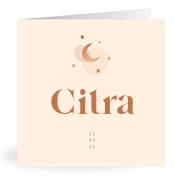 Geboortekaartje naam Citra m1