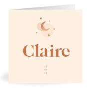 Geboortekaartje naam Claire m1