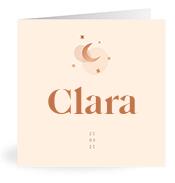 Geboortekaartje naam Clara m1