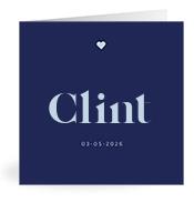 Geboortekaartje naam Clint j3