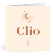 Geboortekaartje naam Clio m1