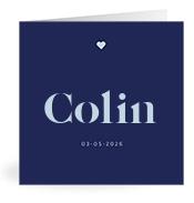 Geboortekaartje naam Colin j3