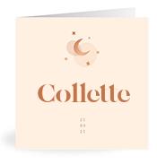 Geboortekaartje naam Collette m1