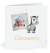 Geboortekaartje naam Constantijn j2