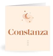 Geboortekaartje naam Constanza m1