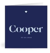 Geboortekaartje naam Cooper j3