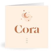 Geboortekaartje naam Cora m1