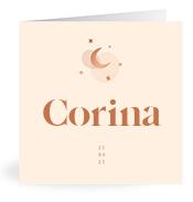 Geboortekaartje naam Corina m1