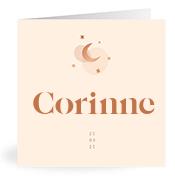 Geboortekaartje naam Corinne m1